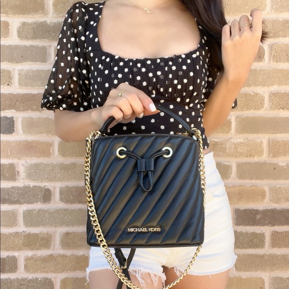 NWT Michael Kors Bucket Chain Crossbody Bag - Picture 3 of 5